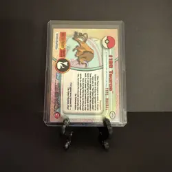 Pokemon Topps TV Animation Series 3 (Blue Logo) #128 Tauros Silver Holo - Image 3