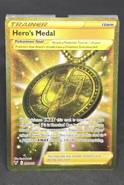Hero's Medal 201/185 - Vivid Voltage - Full Art - Pokemon Card TCG - Image 1