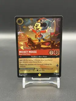 Disney Lorcana Fabled MICKEY MOUSE - Brave Little Prince 111/204 Legendary FOIL - Image 1