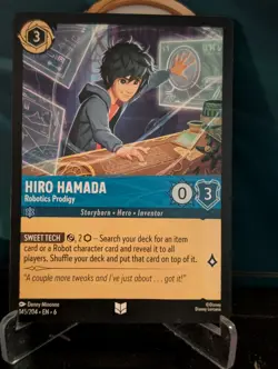 Disney Lorcana TCG - Azurite Sea: Hiro Hamada (145/204) - Uncommon - Non Foil - Image 1