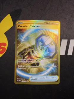Pokemon TCG Counter Catcher Paradox Rift 264/182 Gold Hyper Rare Holo Near Mint - Image 1