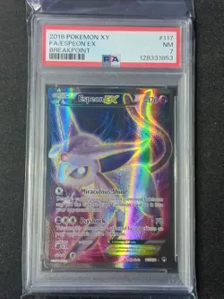 Espeon EX 2016 XY BREAKPOINT #117 FULL ART PSA 7 - Image 4