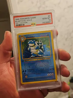 1999 Pokemon PSA 10 Blastoise Holo Base Set Gem Mint #2 Low POP Grail Card - Image 3