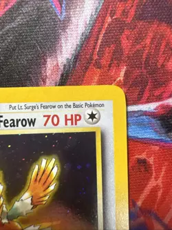 Pokemon TCG Gym Heroes Lt. Surge's Fearow 1st Edition Holo Rare Card 007/132 - Image 3