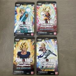 Dragon Ball Super Fusion World New Adventure FB05 Booster Cards FULL ART Set x4 - Image 1