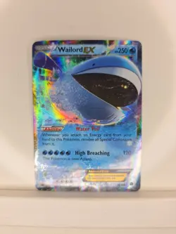 Primal Clash Pokemon Card, Wailord EX 38/160 Ultra Rare - Image 1