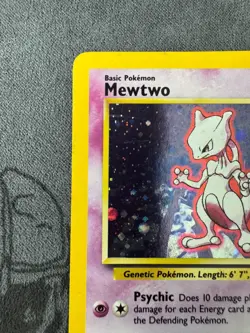 Mewtwo 10/130 Holo Rare - Base Set 2 - WOTC 2000 Pokemon Card - LP - Image 5