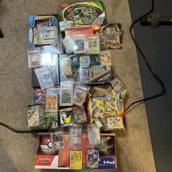 Used Pokemon Lot 8- As Seen Cards And Box(s) Some Dents And Tears - Image 1