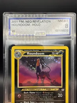 Pokemon TCG Houndoom Neo Revelation Holo Card 8/64 Unlimited Rare - Image 3