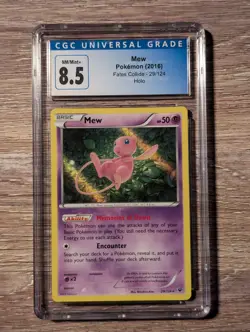 2016 Pokemon Fates Collide Mew Holo #29 CGC 8.5 - Image 1