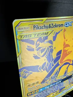 Pokemon TCG SM248 Pikachu & Zekrom GX Tag Team Black Star Promo Ultra Rare NM - Image 2