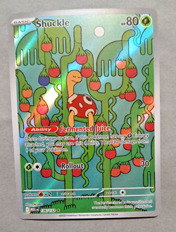 Pokemon mTCG, Shuckle 136/132 Me01: Mega Evolution Holo, Illustration Rare, NM - Image 2