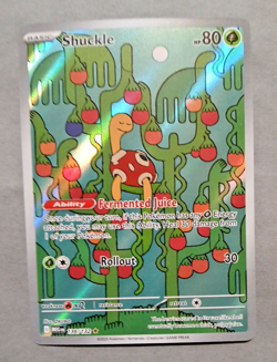 Pokemon mTCG, Shuckle 136/132 Me01: Mega Evolution Holo, Illustration Rare, NM - Image 3