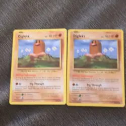 Pokemon TCG Diglett 66/102 Wizards Set - 2 Cards - Image 1