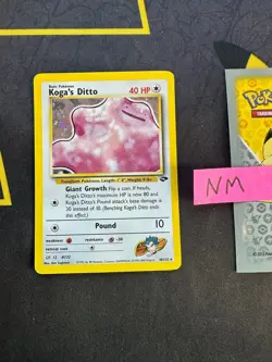 Pokemon Card Koga's Ditto Gym Challenge Unlimited Holo Rare 10/132 155 💎NM💎 - Image 1