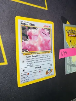 Pokemon Card Koga's Ditto Gym Challenge Unlimited Holo Rare 10/132 155 💎NM💎 - Image 2
