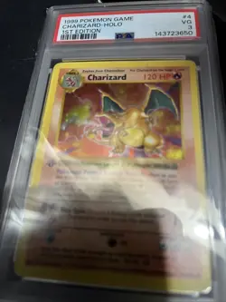 1999 POKEMON BASE SET 1ST EDITION #4 CHARIZARD-HOLO PSA 3 - Image 3