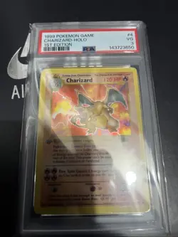 1999 POKEMON BASE SET 1ST EDITION #4 CHARIZARD-HOLO PSA 3 - Image 5