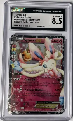 Pokemon TCG Generations - Sylveon EX RC21/RC32 Graded CGC 8.5 - Image 1