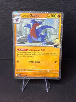 Cynthia's Gabite Cosmo Holo Destined Rivals Common 103/182 Pokemon TCG - Image 2