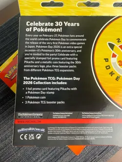 Pokemon TCG 30Th Anniversary Pokemon Day Box 2026 Sealed Lot Of 2 NEW SEALED!! - Image 5