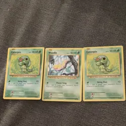 Pokemon TCG Base Set Lot - Caterpie, Weedle x3 Wizards of the Coast English - Image 1