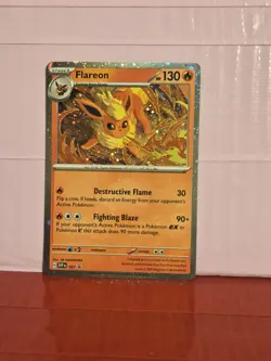 Flareon SVP 167 (Cosmos Holo) Black Star Promo Prismatic Evolutions Pokemon - Image 1