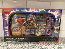 SEALED Pokemon TCG Mega Lucario ex Premium Figure Collection Box !SAME-DAY SHIP! - Image 1