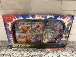 SEALED Pokemon TCG Mega Lucario ex Premium Figure Collection Box !SAME-DAY SHIP! - Image 3