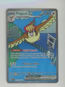 2023 Pokemon Obsidian Flames Special Illustration Rare #225/197 Pidgeot ex - Image 1