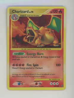 2008 Pokemon Stormfront Secret Rare #103/100 Charizard LV.76 - Image 1