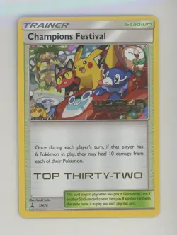 2017 Pokemon SM Promos World Championship Top 32 #SM78 Champions Festival - Image 1