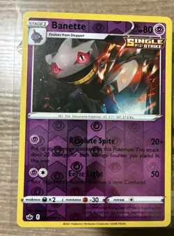 Banette 063/198 2021 Chilling Reign Reverse Holo Pokemon TCG - Image 1