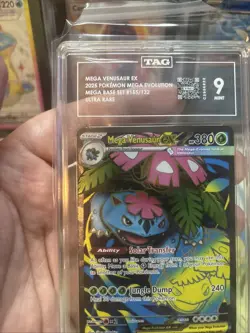 Pokemon Mega Venusaur EX #155 Ultra Rare, Mega Evolution Base Set TAG 9 Mint - Image 3