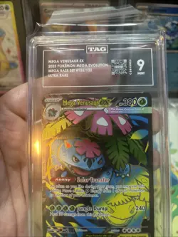 Pokemon Mega Venusaur EX #155 Ultra Rare, Mega Evolution Base Set TAG 9 Mint - Image 4