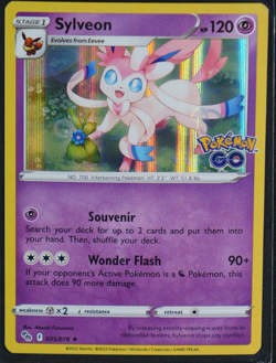 Sylveon Holo Holo Rare #035/078 Pokemon GO NM - Image 1