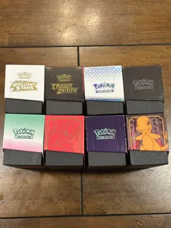 Lot of 8 Empty Pokemon ETB Boxes Scarlet & Violet Paldean Fates Obsidian Flames - Image 3