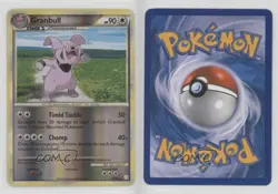 Granbull Reverse Foil Pokemon HeartGold & SoulSilver #22 2010 - Image 3