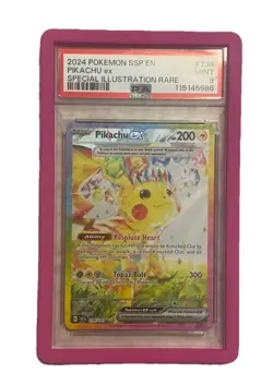 2024 Pokemon SSP EN #238 Pikachu ex Special Illustration Rare PSA 9 Mint!! - Image 1