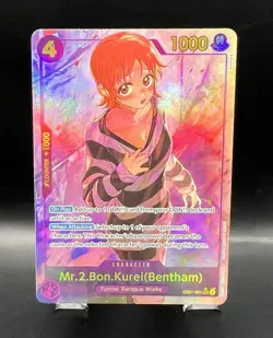 Mr.2.Bon.Kurei(Benthem) (Alt Art) Secret Rare EB01-061 One Piece Near Mint - Image 1