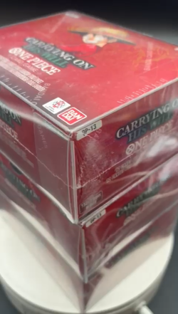 Lot (3) One Piece OP-13 Carrying On His Will Booster Box Sealed w/ Plastic Case - Image 2