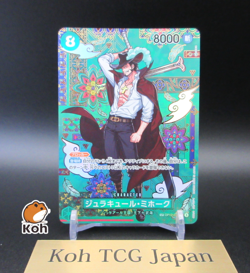 Mihawk OP12-030 SR Manga Alt Art The Azure Sea's Seven Japanese ONE PIECE Card - Image 1