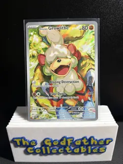 Pokemon TCG Hisuian Growlithe 181/167 Illustration Rare Twilight Masquerade SV06 - Image 1