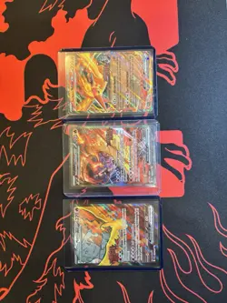 Team Rocket's Moltres ex Destined Rivals Stamp UPC Set Pokemon TCG 229/182 NM x3 - Image 1