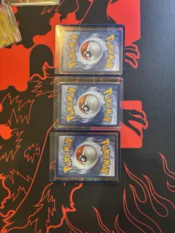 Team Rocket's Moltres ex Destined Rivals Stamp UPC Set Pokemon TCG 229/182 NM x3 - Image 2