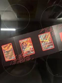 Team Rocket's Moltres ex Destined Rivals Stamp UPC Set Pokemon TCG 229/182 NM x3 - Image 1