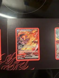 Team Rocket's Moltres ex Destined Rivals Stamp UPC Set Pokemon TCG 229/182 NM x3 - Image 3