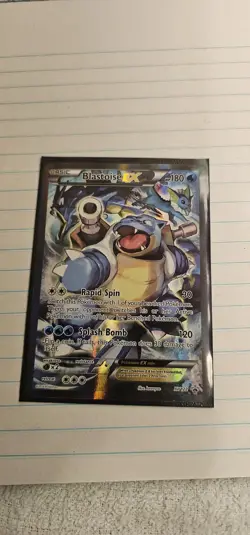 Pokemon TCG Blastoise EX XY122 Full Art Holo Black Star Promo Near Mint! - Image 3