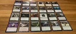 Green MTG Cards Lot Rare Uncommon Land + Commons Magic The Gathering Cards - Image 1