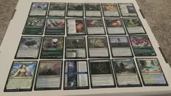 Green MTG Cards Lot Foil, Rare, Land, And More Magic The Gathering Cards - Image 1